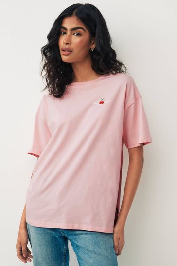 Converse t hotsell shirt womens pink