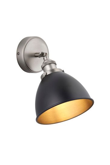 Gallery Home Pewter Grey Langley 1 Bulb Ceiling Light