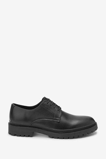 Black Cleated Derby Shoes