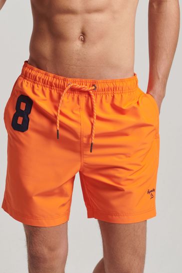 Superdry Pantalones cortos de natación de polo naranja