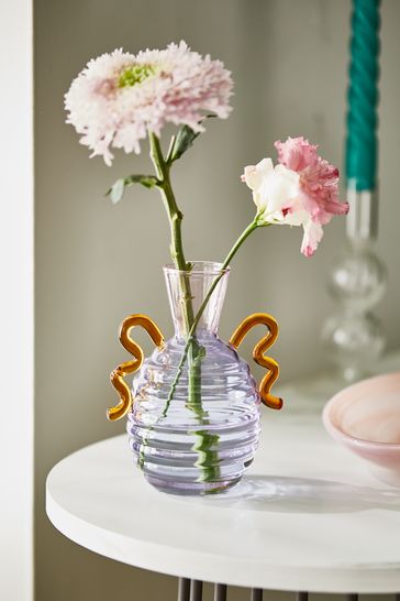 Multi Mini Wiggle Glass Bud Vase