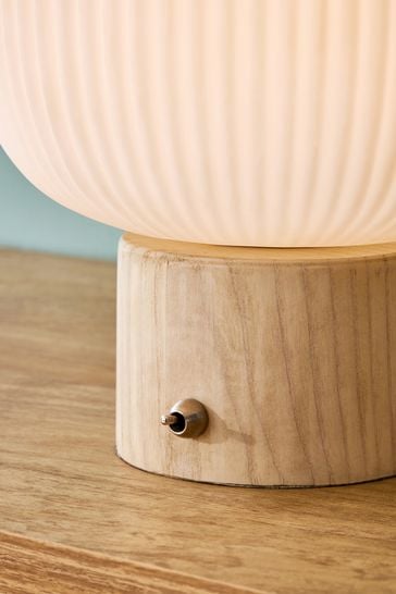 Buy White Oslo Rechargeable Ambient Lamp from Next Ireland