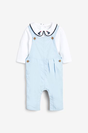 Buy Baby Smart Cord Dungarees And Jersey Bodysuit Set (0mths-3yrs) from the Next UK online shop
