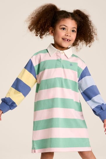 Buy Joules Emmie Multi Striped Jersey Rugby Dress from Next Luxembourg