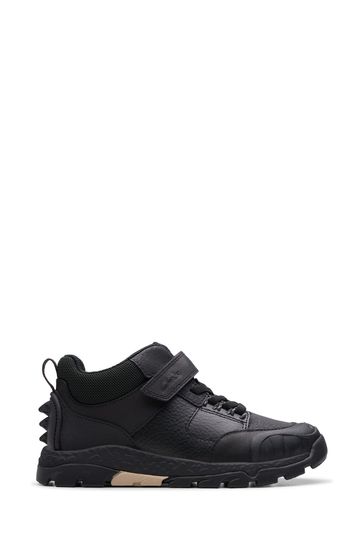 Buy Clarks Black Standard Fit F Leather Steggy Glow Boots from Next France