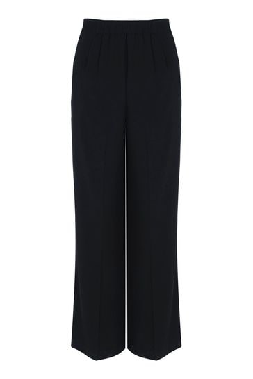 Buy Mint Velvet Black Pocket Wide Trousers from Next Luxembourg