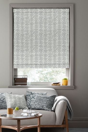 MissPrint Grey Muscat Small Made To Measure Roman Blind