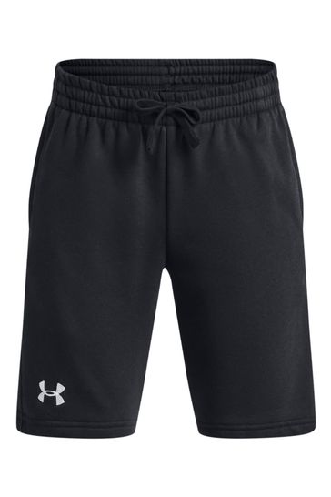 Buy Under Armour Black Rival Fleece Shorts from Next Cyprus