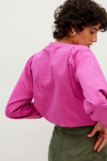 oliver bonas pink sweatshirt
