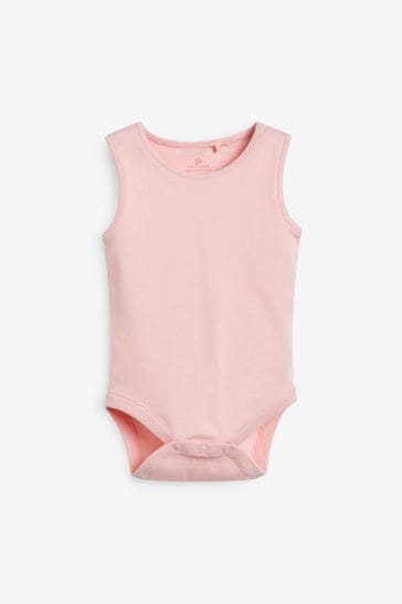 Buy Pink 5 Pack Baby Vest Bodysuits from Next South Africa