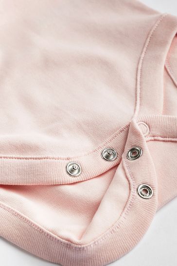 Buy Pink 5 Pack Baby Vest Bodysuits from Next Netherlands