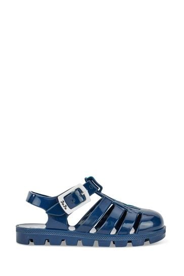 Navy jelly sandals top