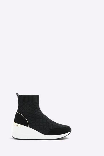 High top wedge best sale trainers