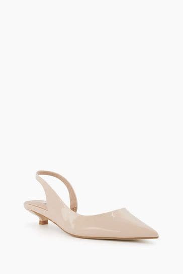 Nude kitten best sale heel slingback