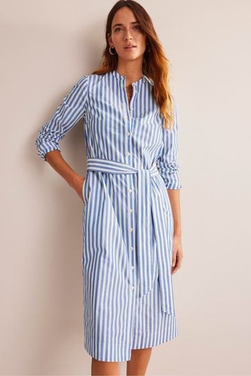 Boden striped outlet shirt dress