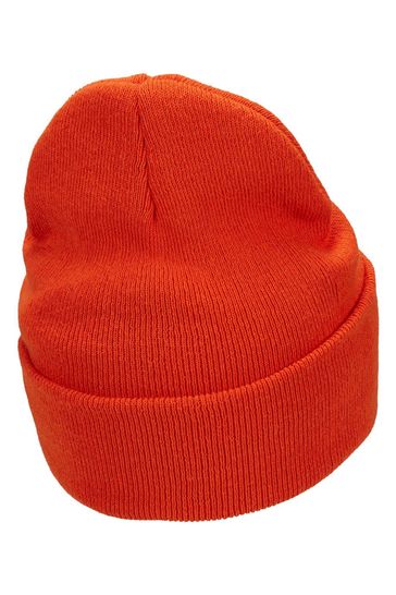 Nike store beanie orange