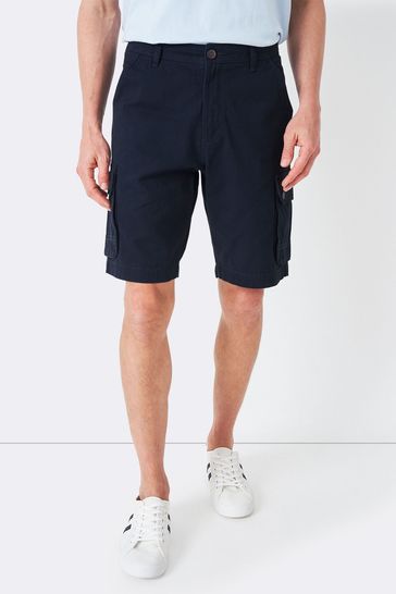 Crew Clothing Company Blue Cargo Shorts