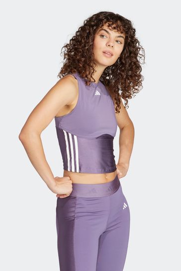 Womens purple clearance adidas top