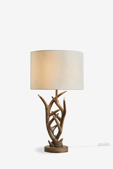 antler table lamp next