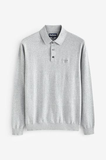 Barbour long sleeve polo shirt sale