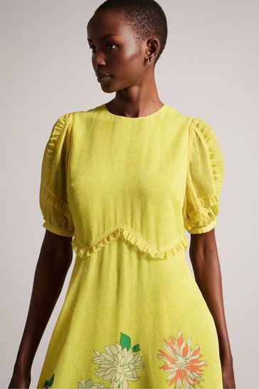 Ted baker lemon dress top