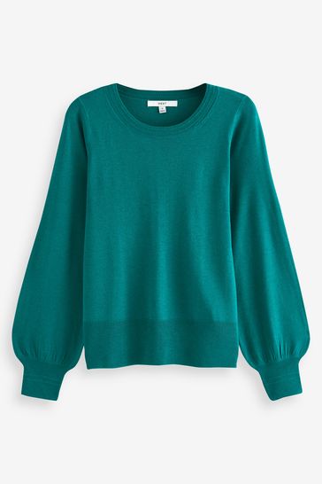 Buy Teal Blue Crew Neck Jumper from Next Bahrain