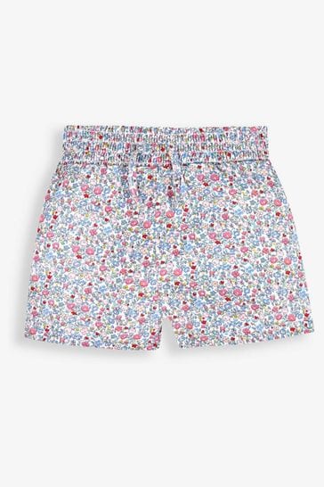Pack de 2 pantalones cortos Summer Ditsy con diseño floral y azul de Jojo Maman Bébé