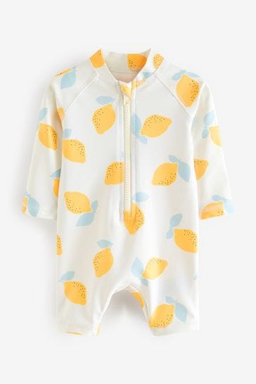 Lemon Yellow Baby Sunsafe Swimsuit (0mths-3yrs)