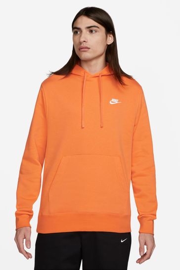 Nike grey and orange hoodie outlet