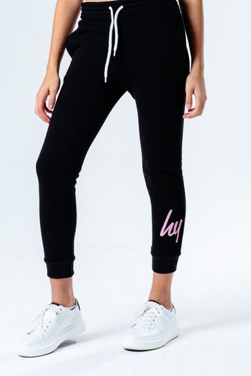 Hype. Pink Script Joggers