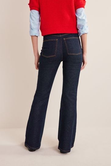 Buy Boden Blue High Rise Flare Jeans from Next Poland