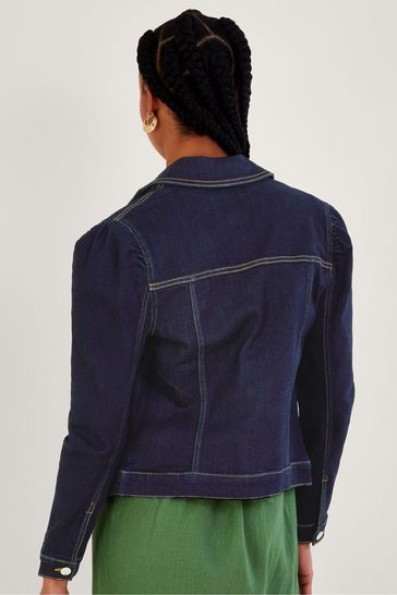 Puff sleeve clearance denim jacket