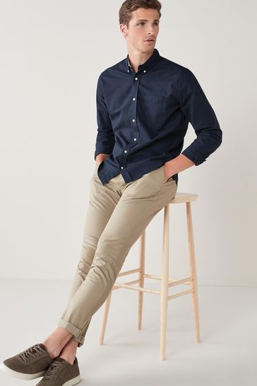 Navy blue jeans shirt clearance