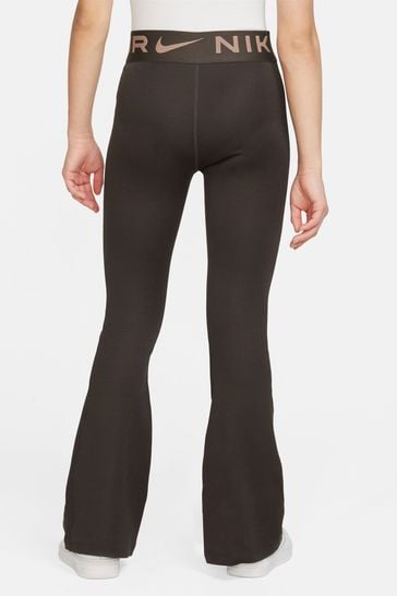 Buy Nike Brown Air Essential High Waisted Flare Leggings from Next  Luxembourg