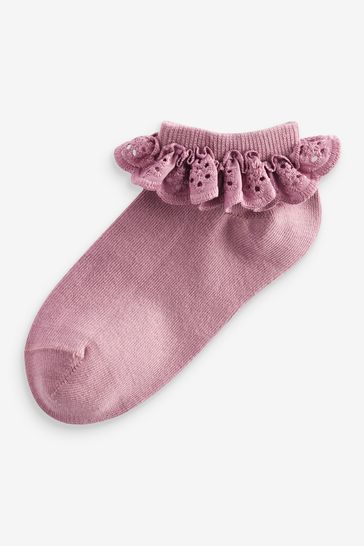 Frill trainer socks top