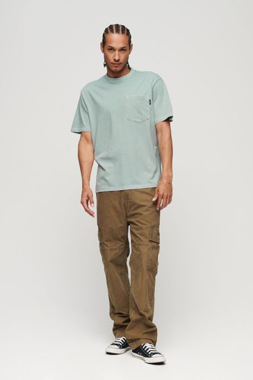 Buy Superdry Blue Contrast Stitch Pocket T Shirt from Next USA