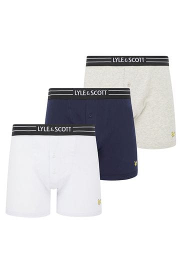 Lyle & Scott Blue Lewis Underwear Trunks 3 Pack