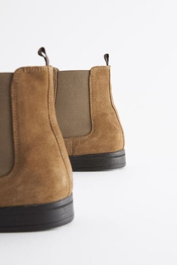 Mens tan suede chelsea boots outlet uk