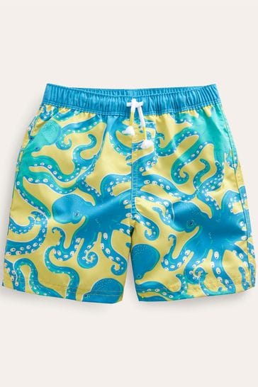 Boden Yellow Swim Shorts