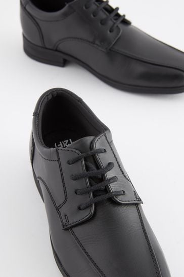 Black School Leather Lace Up Shoes