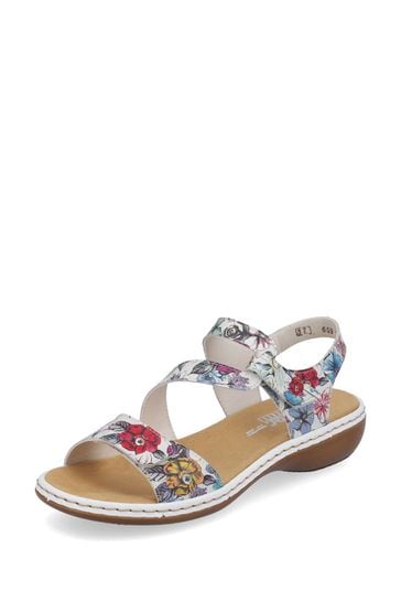Rieker ladies white sandals 2025
