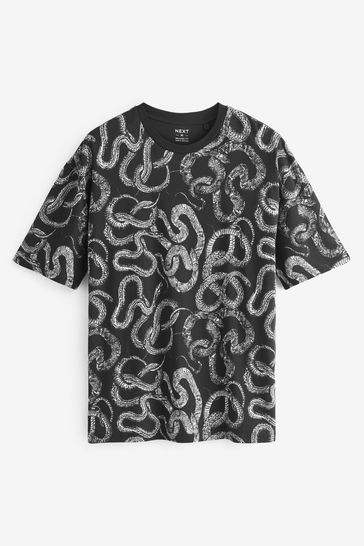 Snake print t shirt clearance