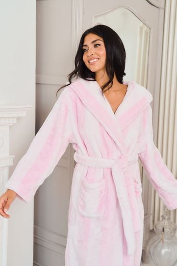 Buy Jim Jam the Label Pink Stripe Cosy Supersoft Robe Dressing