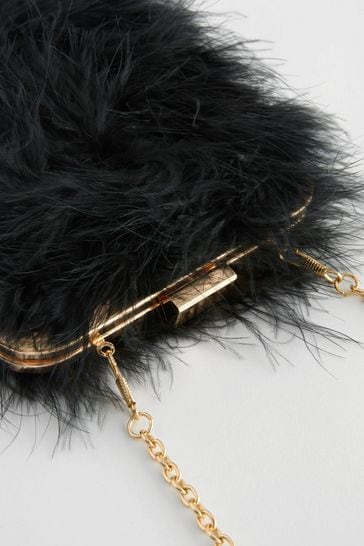 Fluffy clutch bag on sale