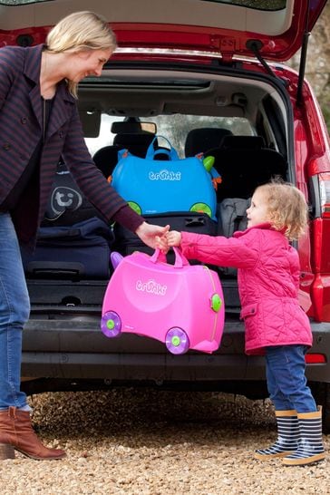 Pink trunki suitcase store