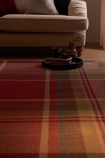 Tartan rugs sales and cushions