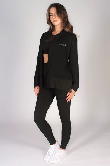 Mesh best sale black cardigan
