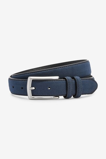 Navy Blue Suedette Belt