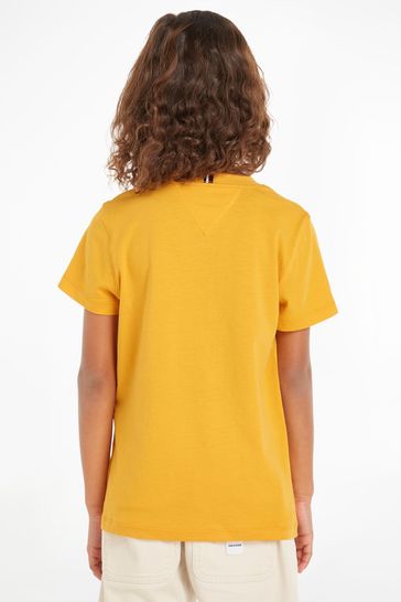 Mustard tommy hilfiger t shirt store