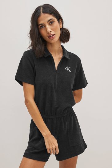 Calvin klein black romper sale